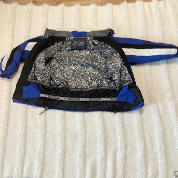 Spyder jacket ski snowboard snow zippered pockets blue gray black XXL boys - Picture 2 of 16